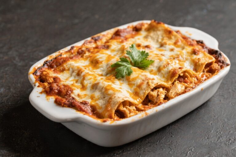 Chicken Enchilada Casserole – Cozy, Cheesy, and Weeknight-Friendly