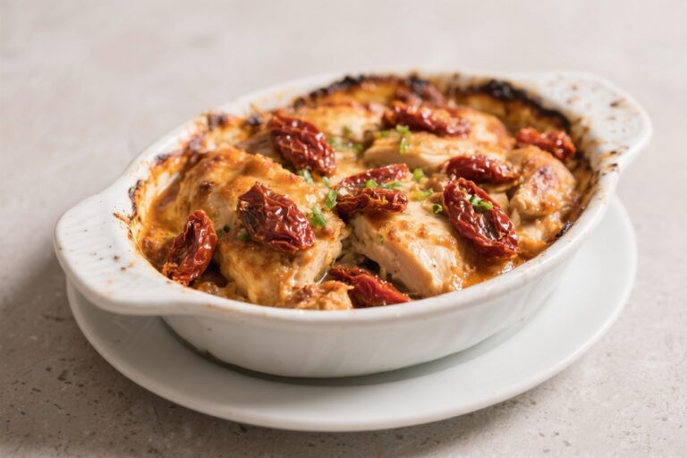 Chicken Sun Dried Tomato Casserole – Creamy, Comforting, and Weeknight Friendly