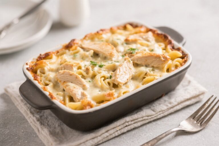 Creamy Chicken Pasta Casserole – Cozy, Crowd-Pleasing Comfort Food