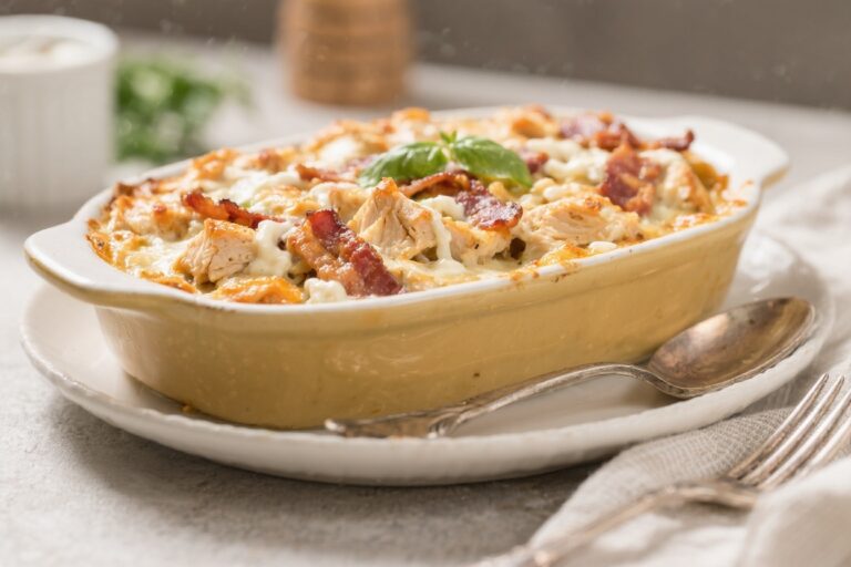 Chicken Bacon Ranch Casserole – Creamy, Comforting, and Weeknight-Friendly