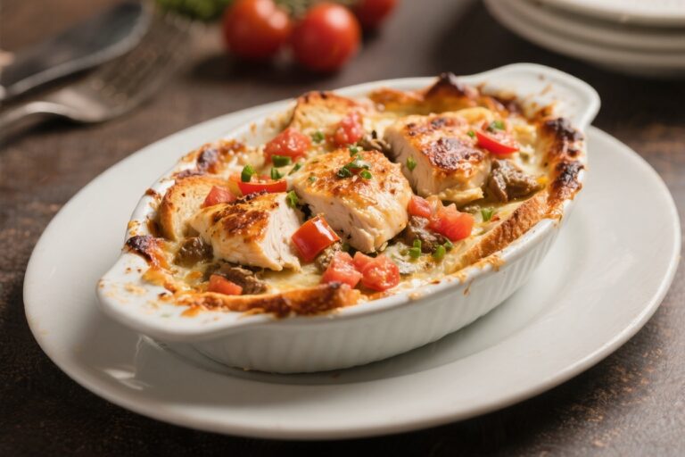Chicken Bruschetta Bake – A Fresh, Flavorful Weeknight Favorite
