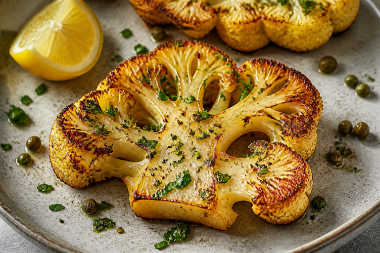 Melt-In-Your-Mouth Roasted Cauliflower Steaks – Golden, Tender, and Flavor-Packed