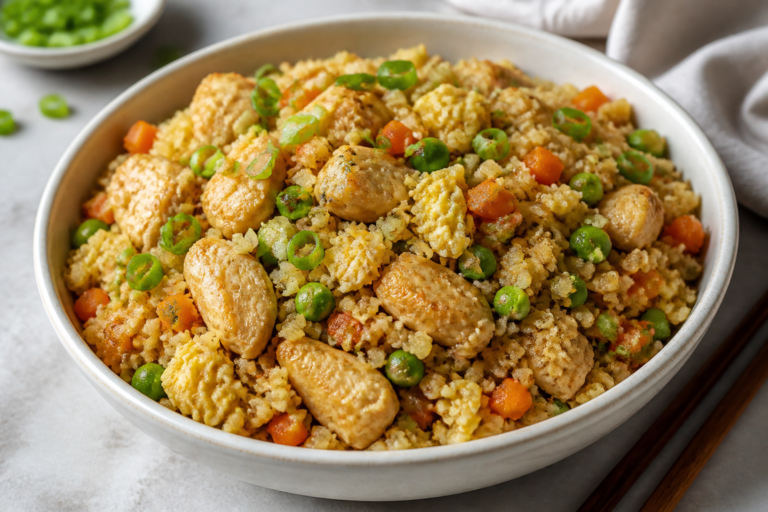 Cauliflower Fried Rice With Chicken – A Lighter Take on a Takeout Favorite