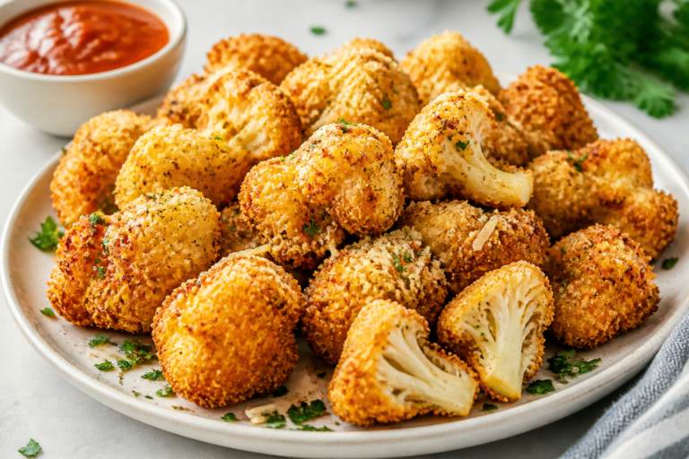 Crispy Parmesan Cauliflower Nuggets – Easy, Flavorful, and Oven-Baked