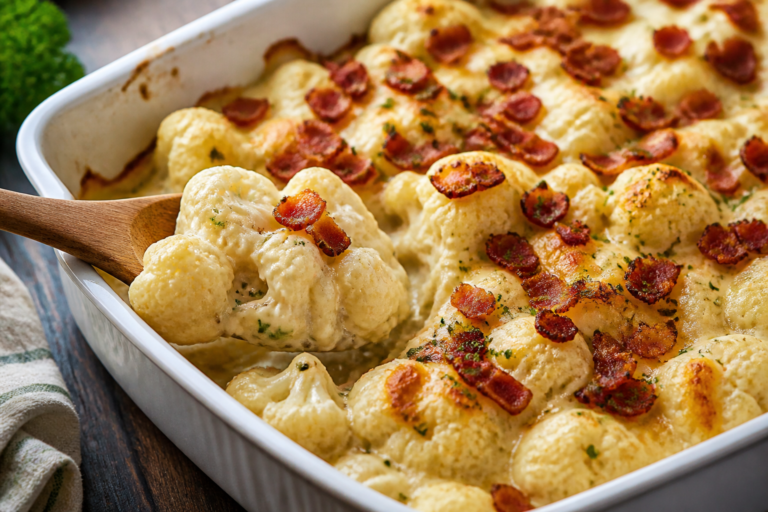 Creamy Ranch Bacon Cauliflower Bake – Cozy, Flavor-Packed Comfort Food