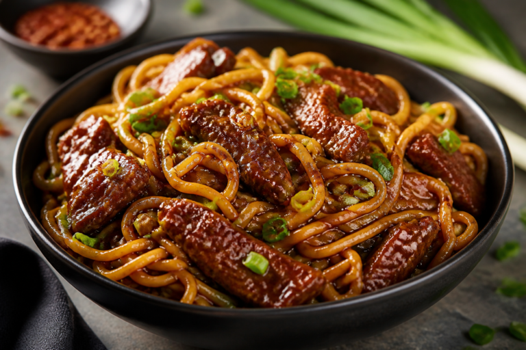 Sticky Mongolian Beef Lo Mein – Sweet, Savory, and Weeknight Easy