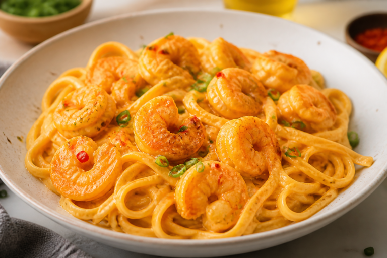 Bang Bang Shrimp Pasta – Creamy, Spicy, and Weeknight-Friendly