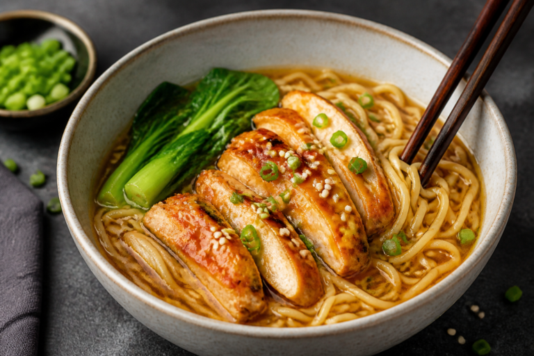 Sesame Ginger Chicken Ramen – Cozy, Flavor-Packed Noodles