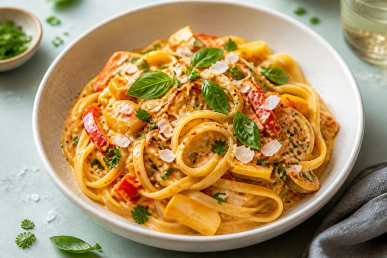 Creamy Coconut Curry Pasta – Cozy, Flavorful, and Weeknight-Friendly