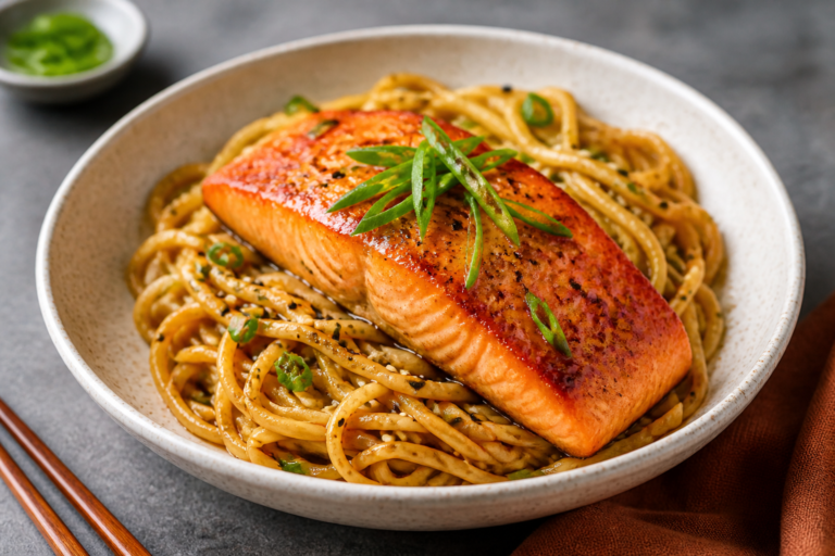 Miso Butter Salmon Noodles – Cozy, Flavor-Packed Weeknight Comfort