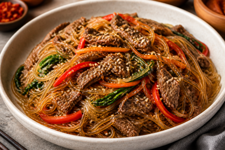 Spicy Korean Beef Glass Noodles – A Bold, Savory Stir-Fry You’ll Crave