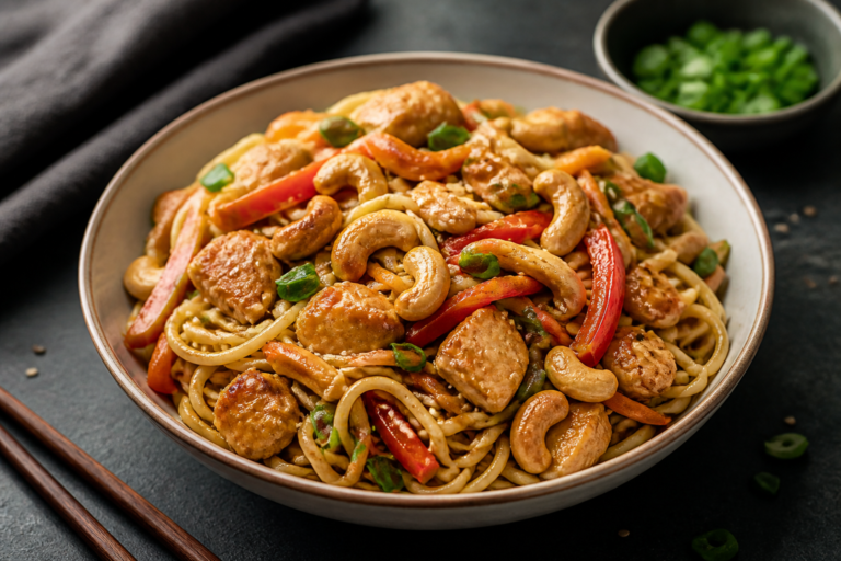 Easy Cashew Chicken Lo Mein – A Fast, Flavorful Weeknight Favorite