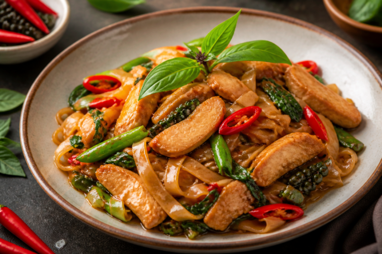 Thai Drunken Noodles With Chicken – Spicy, Savory, and Fast