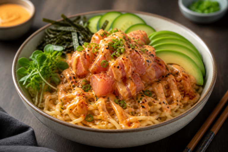 Spicy Tuna Mayo Ramen Bowls – Cozy, Creamy, and Packed With Flavor