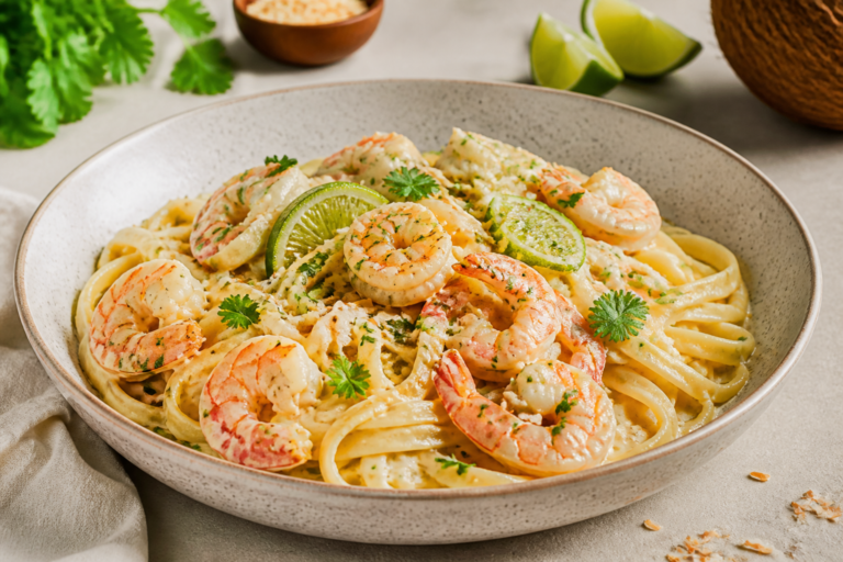 Coconut Lime Shrimp Pasta – Bright, Creamy, and Weeknight-Friendly