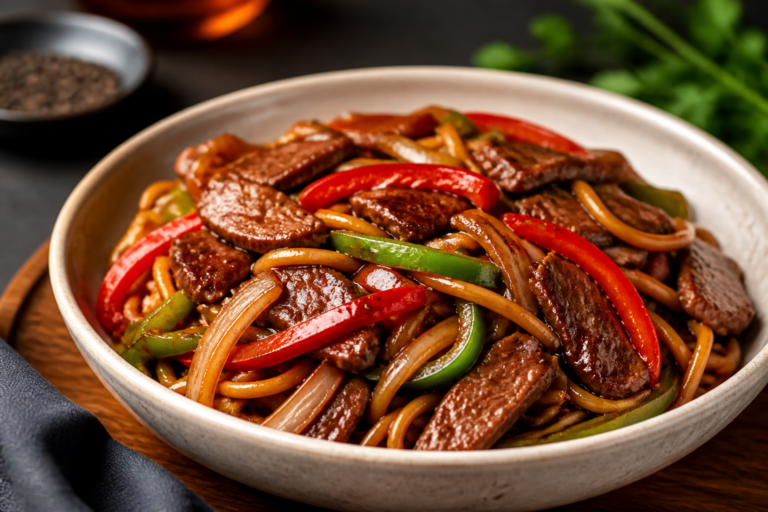 Black Pepper Beef Stir Fry Noodles – Quick, Bold, and Weeknight-Friendly