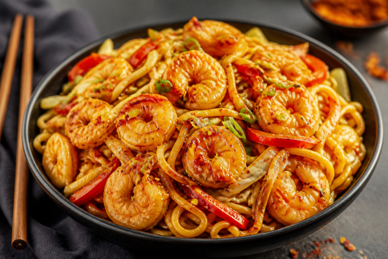 Firecracker Shrimp Lo Mein – Spicy, Saucy, and Weeknight-Friendly