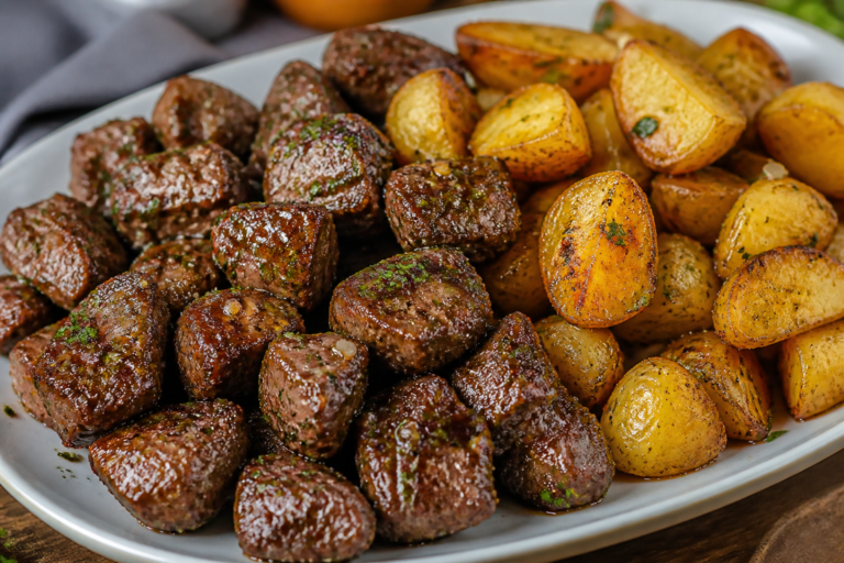 Garlic Butter BBQ Steak Bites With Potatoes – Fast, Flavorful, and Satisfying