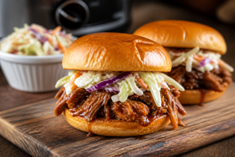 Slow Cooker BBQ Beef Sandwiches – Tender, Saucy, and Easy