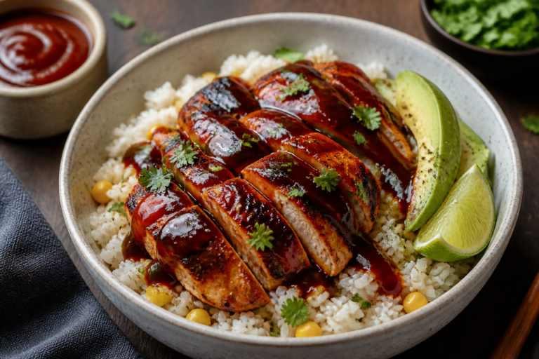 Smoky BBQ Chicken & Corn Rice Bowls – Easy, Satisfying, and Full of Flavor