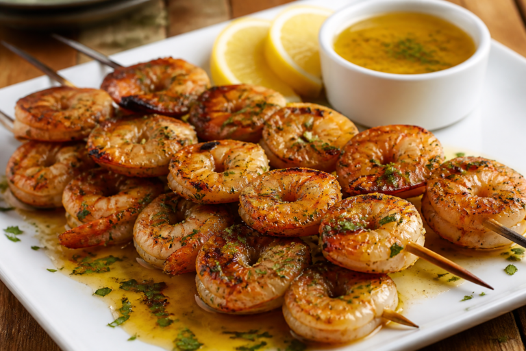 BBQ Shrimp Skewers With Garlic Butter – Fast, Flavorful, and Perfect for Grilling