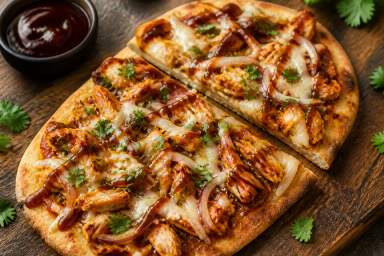 Spicy BBQ Chicken Flatbread Pizza – A Bold, Weeknight-Friendly Favorite