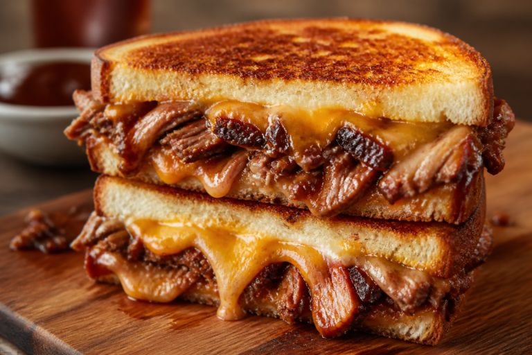BBQ Brisket Grilled Cheese Sandwiches – Melty, Smoky, and Satisfying