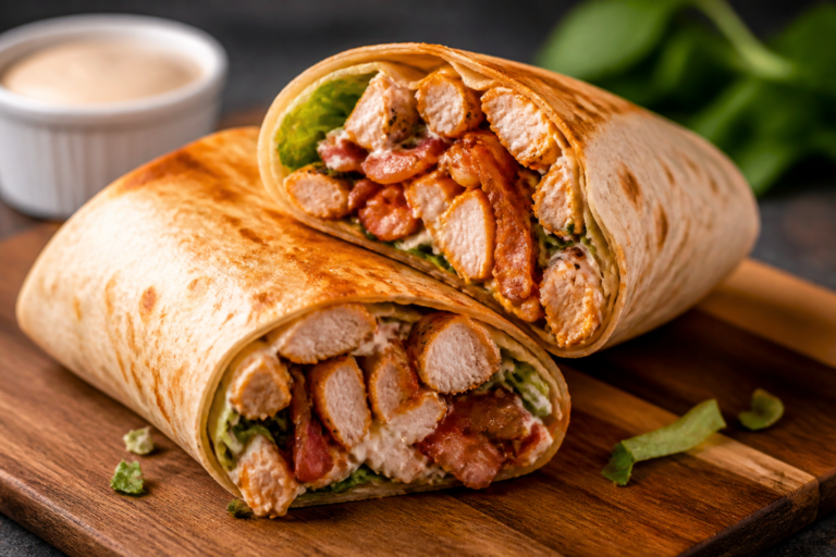 BBQ Ranch Chicken Bacon Wraps – Easy, Flavor-Packed Lunch or Dinner