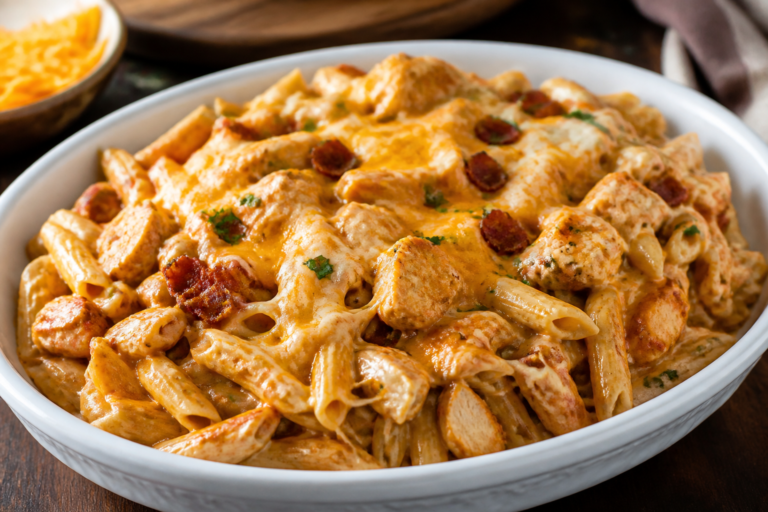 Million Dollar BBQ Chicken Pasta – Creamy, Cheesy, Crowd-Pleasing Comfort