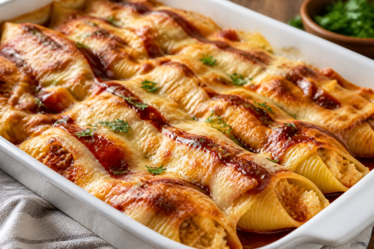 BBQ Ranch Chicken Stuffed Shells – A Comforting, Crowd-Pleasing Bake