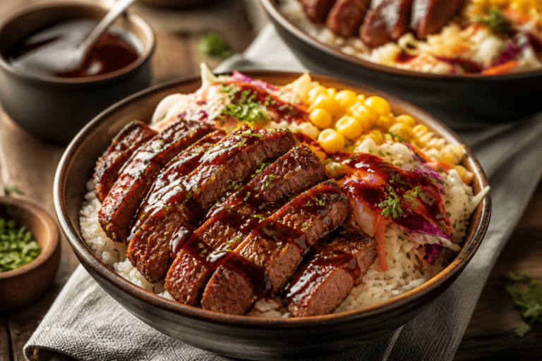 Smoky BBQ Steak Rice Bowls – A Hearty, Flavor-Packed Weeknight Favorite
