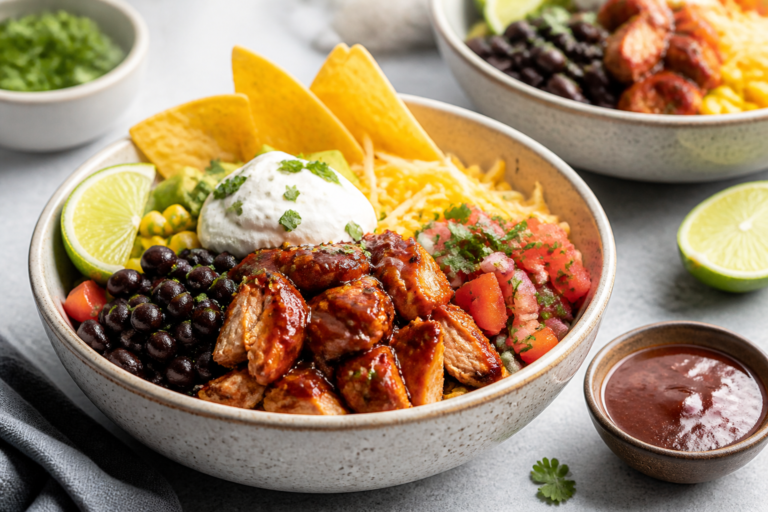 BBQ Chicken Taco Bowls – A Bright, Flavor-Packed Weeknight Dinner
