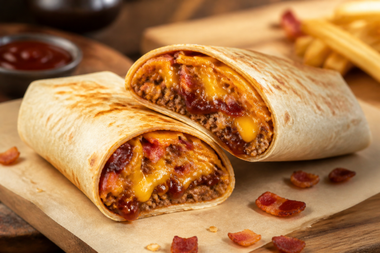 BBQ Bacon Cheeseburger Wraps – A Crowd-Pleasing Handheld Favorite