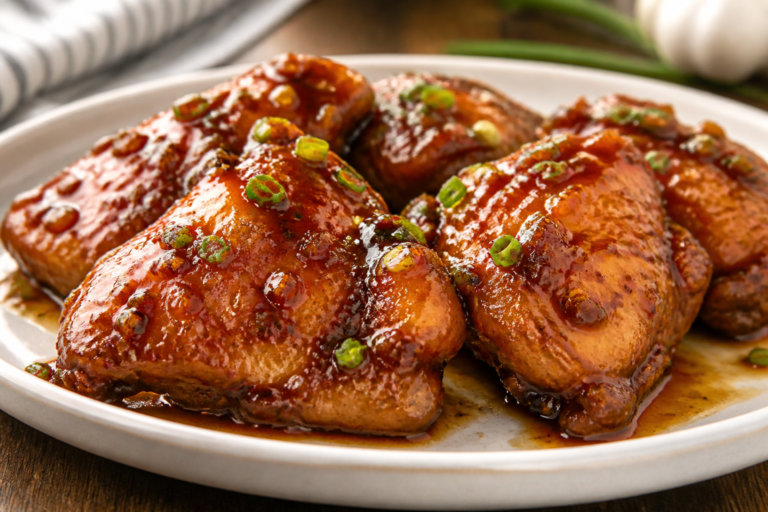 Sticky Honey Garlic Chicken Thighs – Sweet, Savory, and Perfectly Glazed