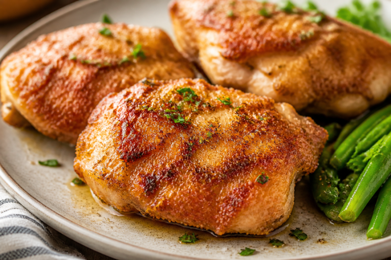 Parmesan Crusted Chicken Thighs – Crispy, Juicy, and Easy