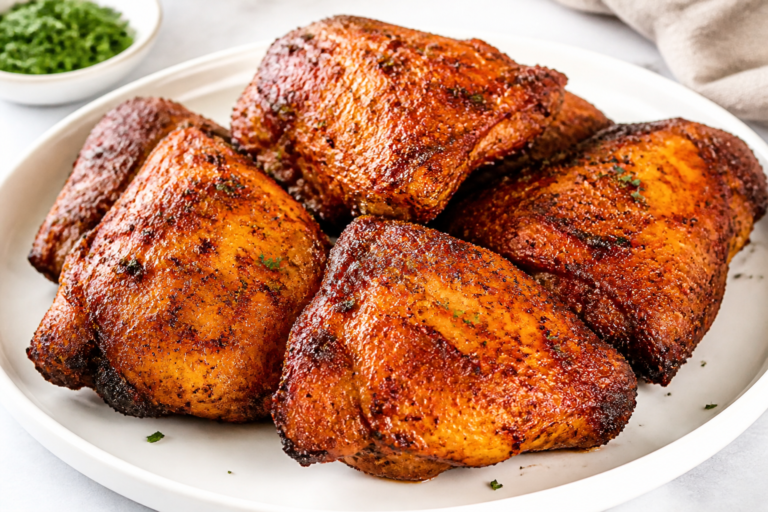 Air Fryer Chicken Thighs Extra Crispy – Fast, Juicy, and Flavor-Packed