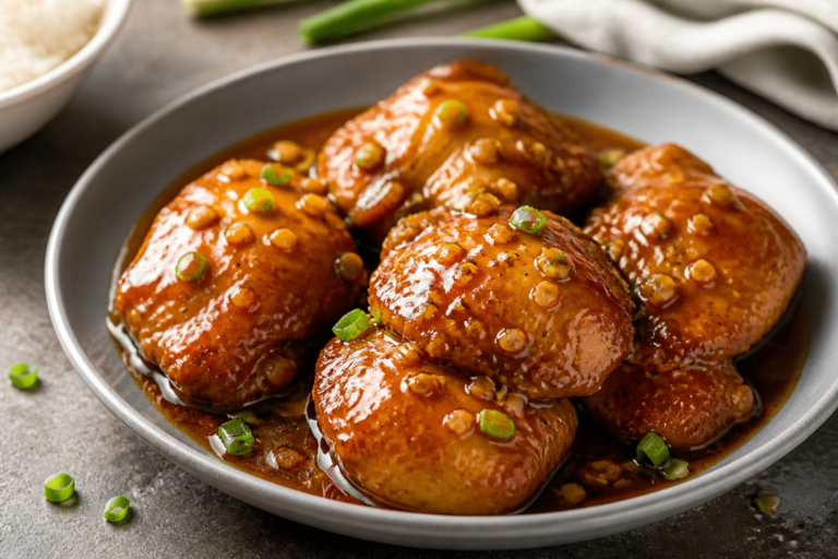 Slow Cooker Honey Garlic Chicken Thighs – Easy, Comforting, and Packed with Flavor