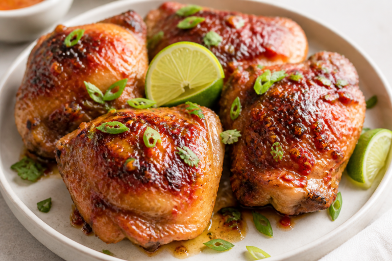 Sweet Chili Chicken Thighs – Sticky, Savory, and Just the Right Heat