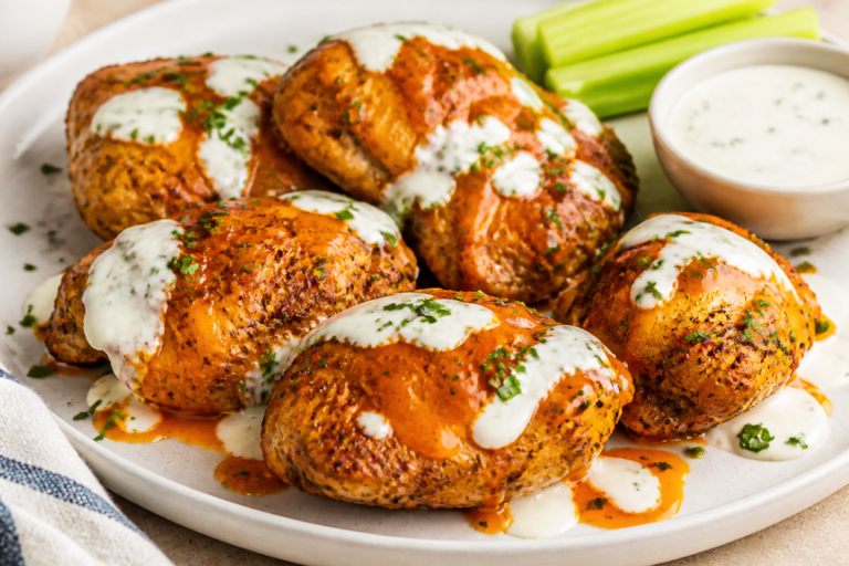 Buffalo Ranch Chicken Thighs – Crispy, Zesty, Weeknight-Friendly