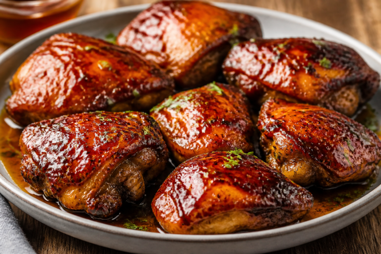 Honey BBQ Chicken Thighs – Sticky, Sweet, and Smoky Comfort
