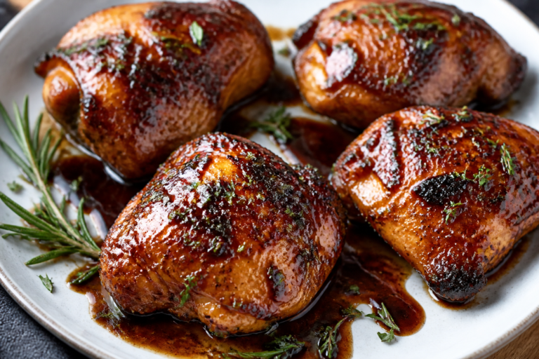 Balsamic Glazed Chicken Thighs – Sweet, Tangy, and Perfect for Weeknights