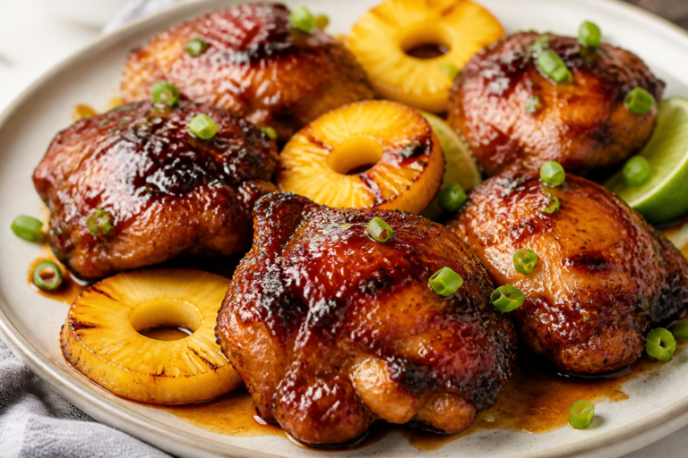 Sticky Pineapple Chicken Thighs – Sweet, Tangy, and Weeknight-Friendly