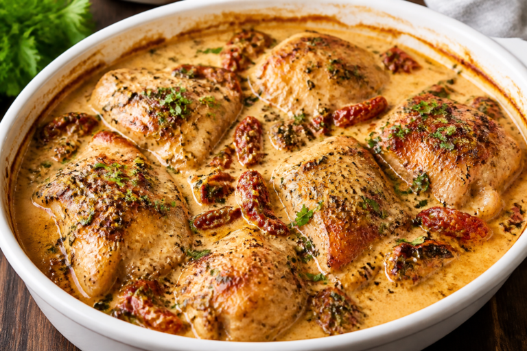 Marry Me Chicken Thigh Casserole – Creamy, Comforting, and Crowd-Pleasing