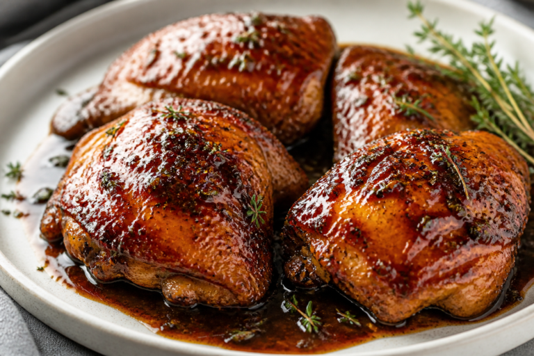 Honey Balsamic Chicken Thighs – Sweet, Tangy, and Weeknight Easy