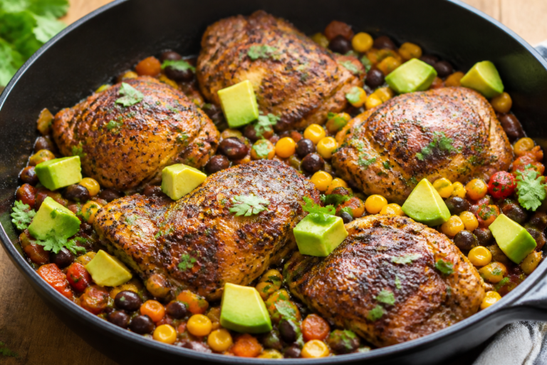 Easy Southwest Chicken Thigh Skillet – Bold Flavor in One Pan