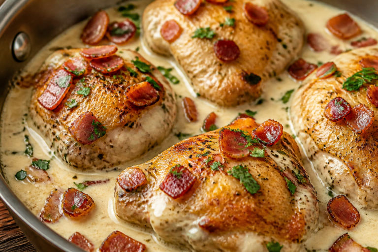 Creamy Bacon Ranch Chicken Thighs – Comfort Food With Big Flavor