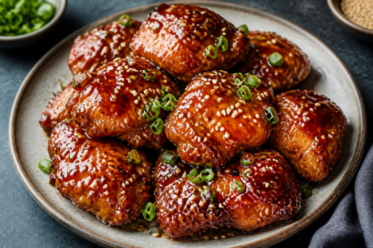 Sticky Sesame Chicken Thighs – Sweet, Savory, and Weeknight Easy