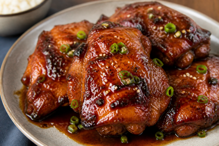 Sweet and Sticky Teriyaki Chicken Thighs – Easy, Saucy, and Crowd-Pleasing