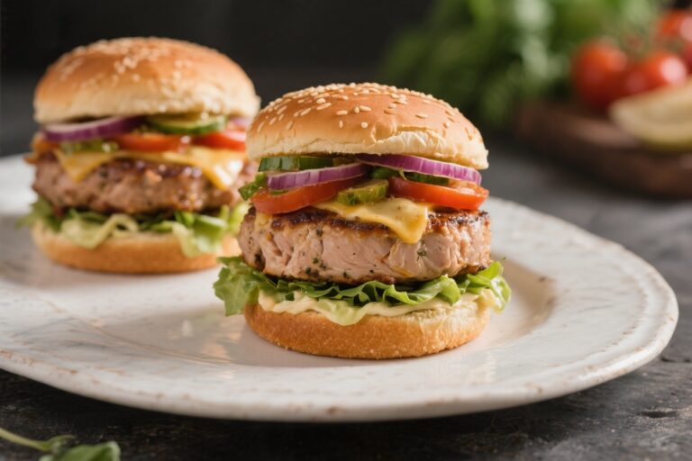 Healthy Greek Turkey Burgers – Fresh, Flavorful, and Easy