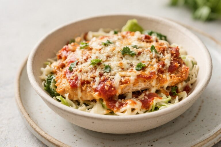 Air Fryer Chicken Parmesan Bowls – Crispy, Saucy, and Weeknight-Friendly
